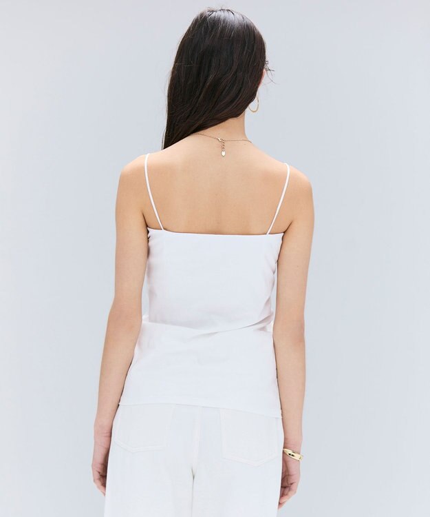 BEIGE， 【洗える】MERCANTI / インナーカップ付きベアトップ White