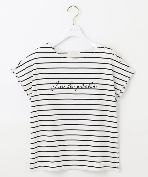 ANY SIS L マリンディテールロゴ Ｔシャツ オフボーダー