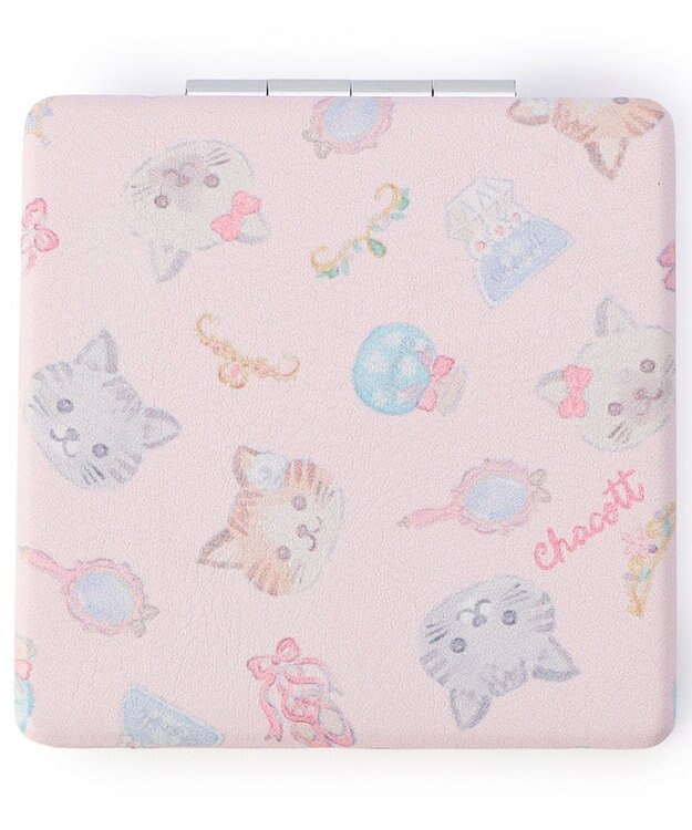 Chacott Catコンパクトミラー ロイヤルピンク
