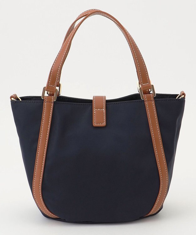 LA BAGAGERIE ひねり金具付きエレガンストート　SSサイズ ネイビー