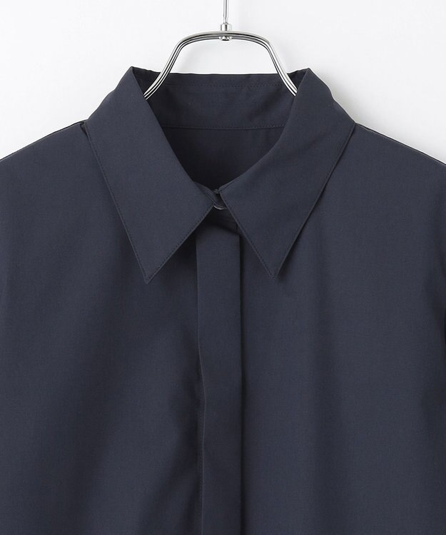 #Newans 【ANSWER for Co-Creation】バックフレアシャツ ネイビー系