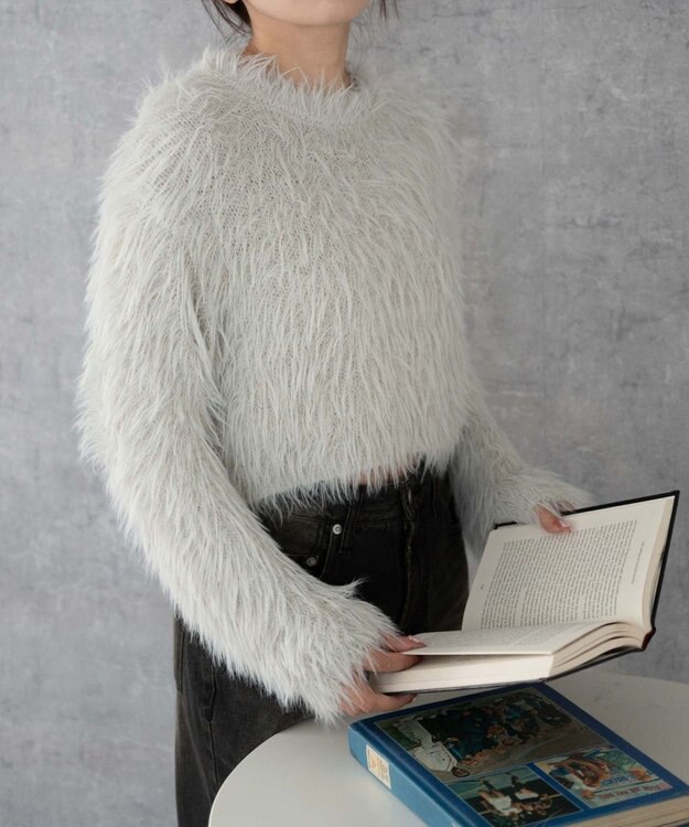 WEGO シャギーショートPO ライトグレー