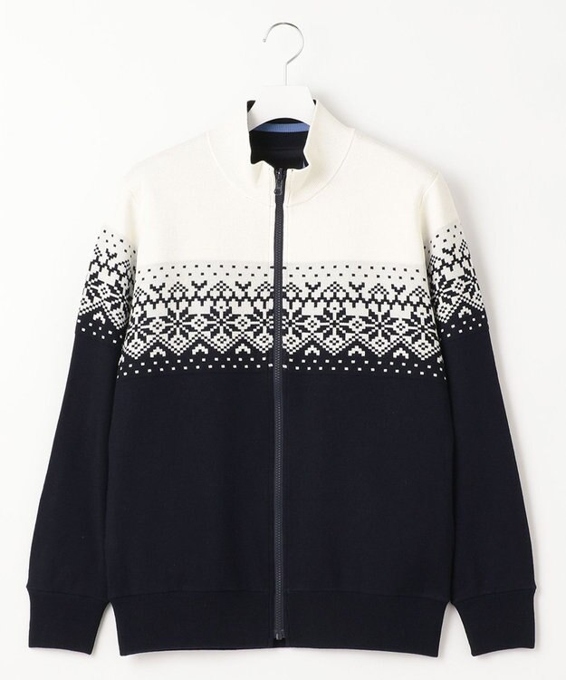 23区GOLF 1枚で2着分の実力派アイテム【MEN】【リバーシブル】ニット ブルゾン ネイビー系1