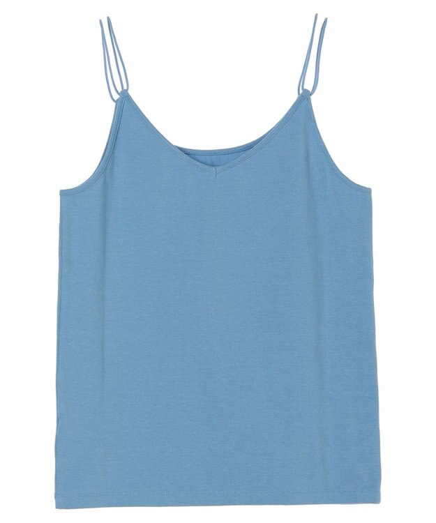 earth music&ecology ダブルストラップキャミソール Blue