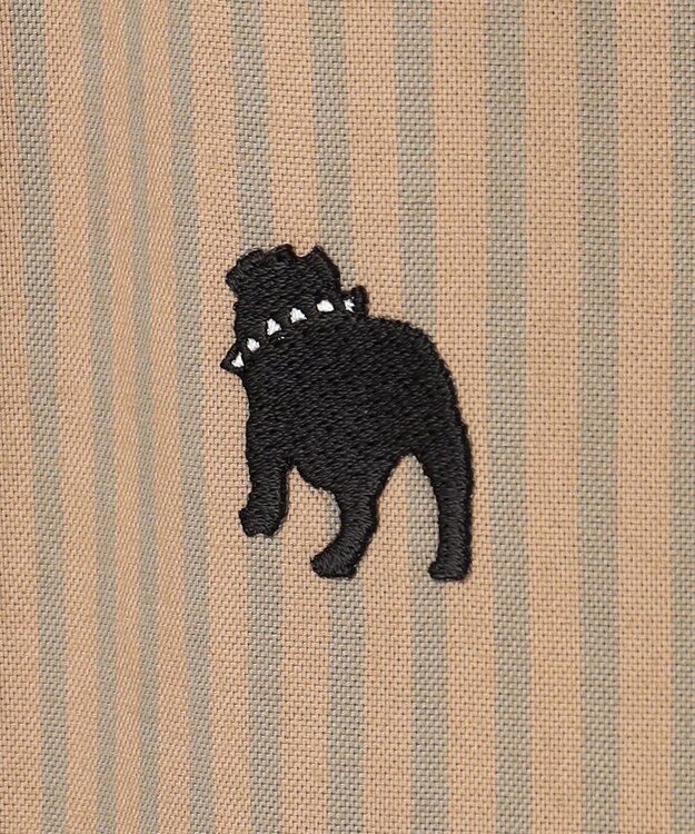 J.PRESS MEN 【大人気バックブル】オックスフォードストライプ チェック ガーメントダイ シャツ ベージュ系1