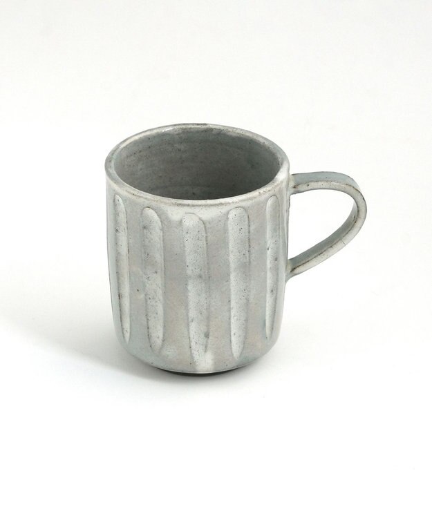 たち吉 【たち吉】粉引彫文マグ〈１個〉美濃焼 キナリ