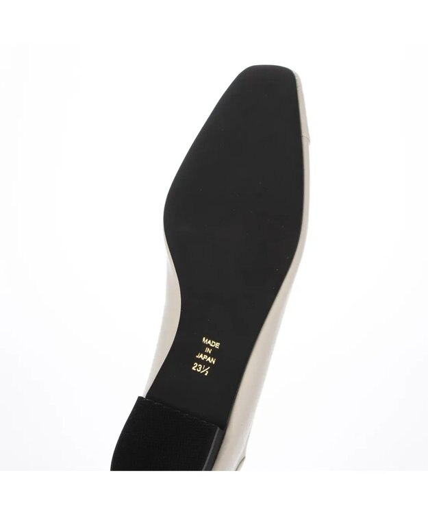 MODE ET JACOMO <carino>スクエアトゥバレエシューズ アイボリー