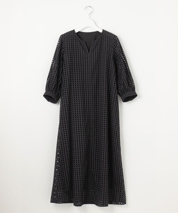 23区 【Indian Factory】アイレットレース ワンピース ブラック系