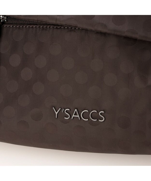 Y'SACCS Polka Dots 口折れショルダー チョコ