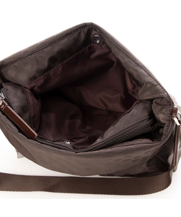 Y'SACCS Polka Dots 口折れショルダー チョコ