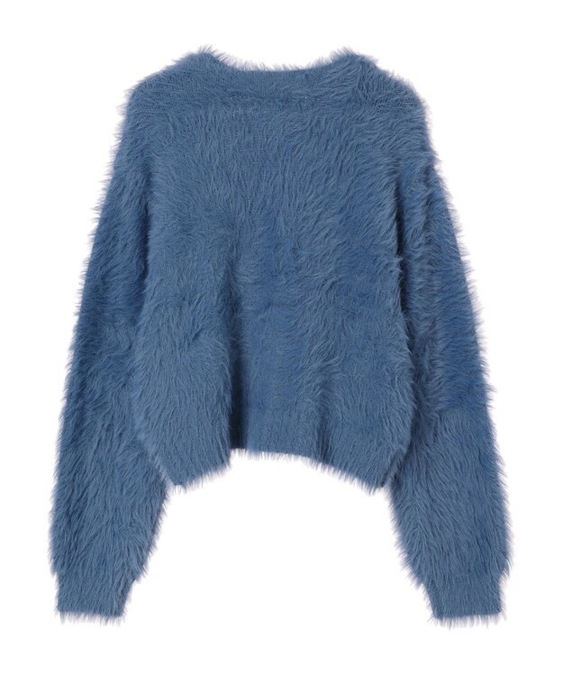 Green Parks ・Ｐｅｔｉｔ　Ｆｌｅｕｒ　シャギーニットカーディガン Blue