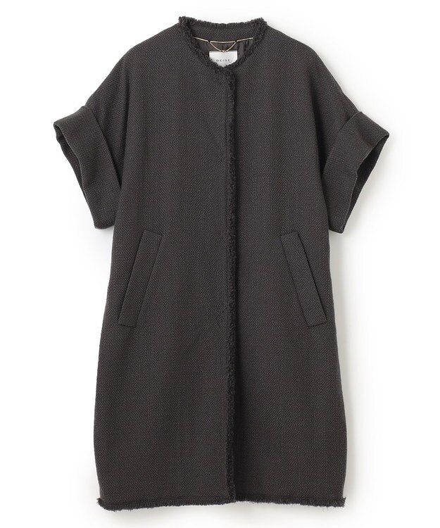 BEIGE， 【S-size】CAMBON / ハーフスリーブアウター C.Gray