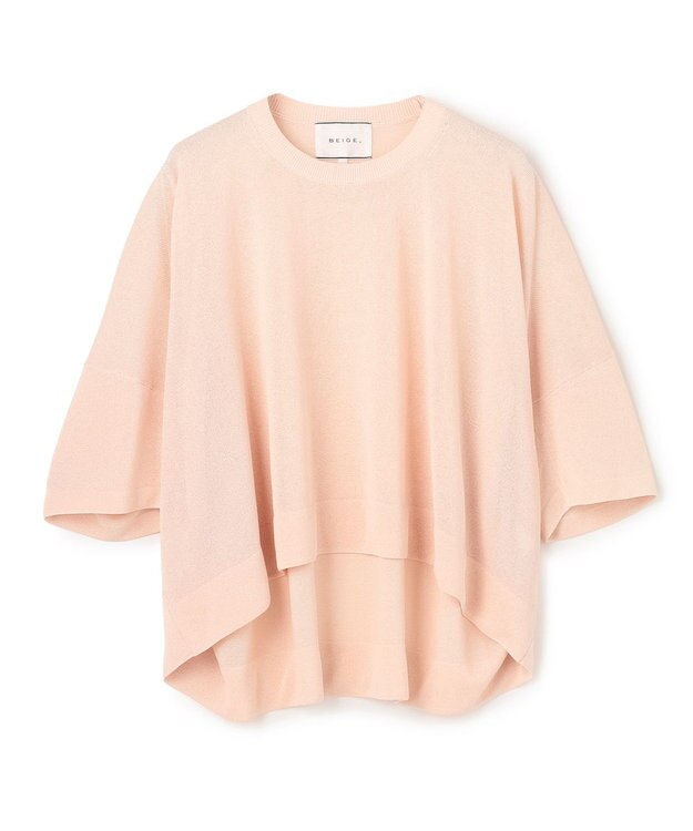 BEIGE， YOOPER / ドライタッチ シアーニット 【WEB限定カラー】 Pink