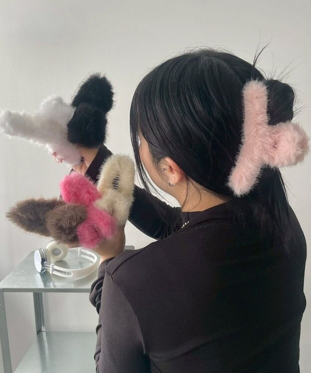 WEGO Lファーバンス ライトピンク