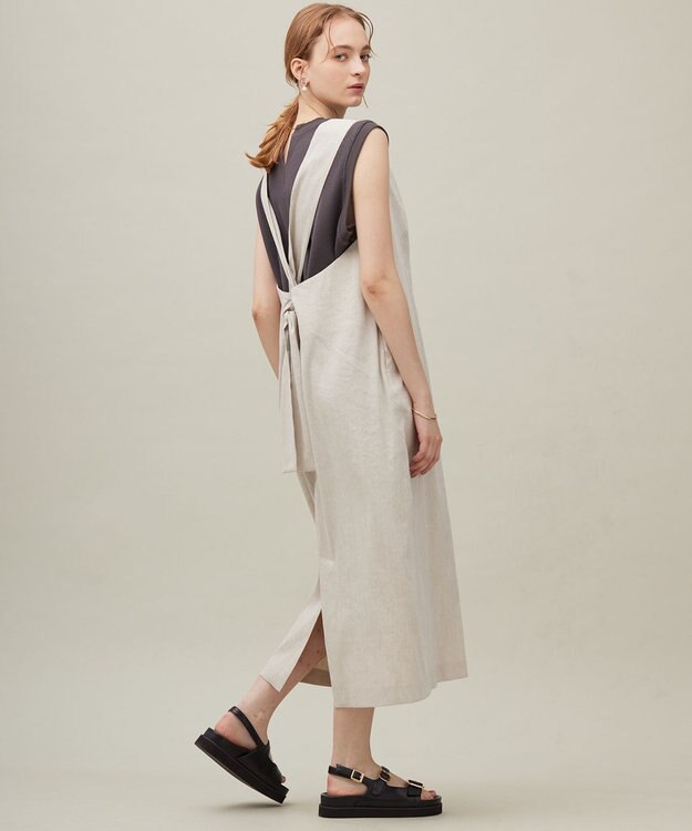 23区 【SACRA】ベアワッフル カットソー チャコールグレー系