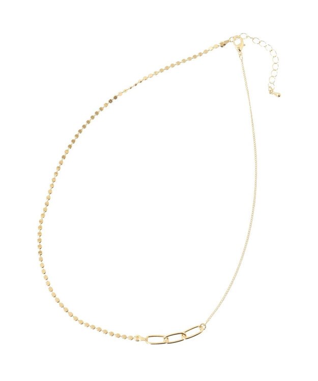 Green Parks ｅｖｅｒｙｗａｌｋ．２本セットクラフト調コインネックレス Gold