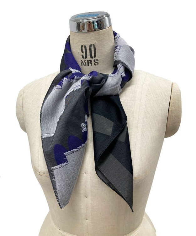 POLS キュプラスカーフ ブルー