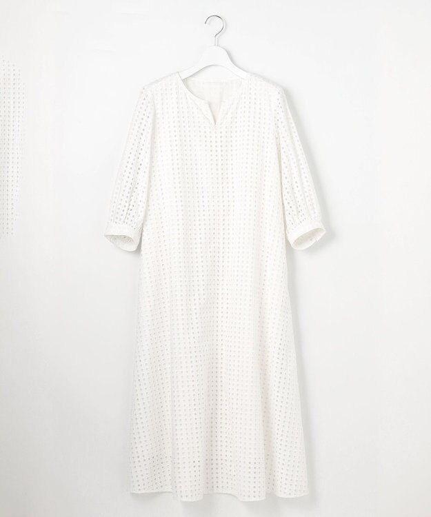 23区 【Indian Factory】アイレットレース ワンピース ホワイト系