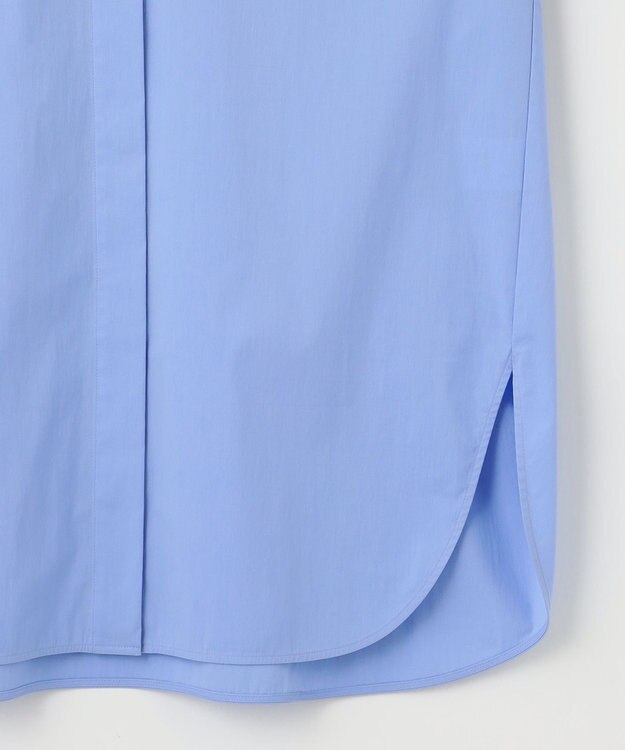 組曲 コンパクトシャーティングオーバー シャツ サックスブルー系