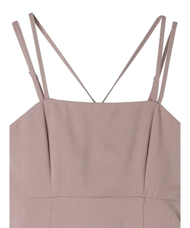 earth music&ecology ダブルストラップキャミワンピース Pink Beige