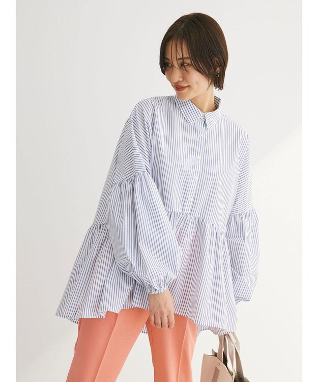 Green Parks ・ＥＬＥＮＣＡＲＥ　ＤＵＥ　ギャザーキリカエチュニック Off White