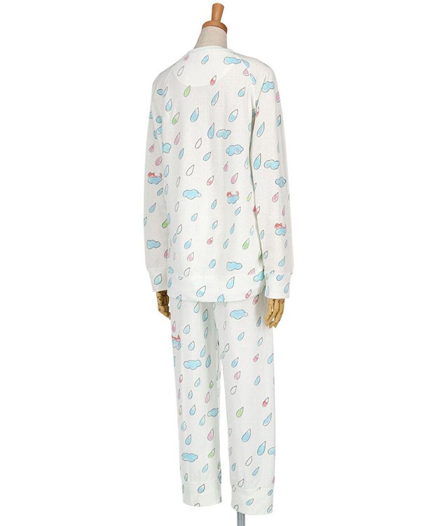 tsumori chisato SLEEP ツモリチサト パジャマ 長袖 長ズボン ルームウェア 綿混(本体) 接結天竺素材 ソフトな風合い 上下セット かぶりタイプ tsumori chisato SLEEP UDX555 /ワコール アイボリー
