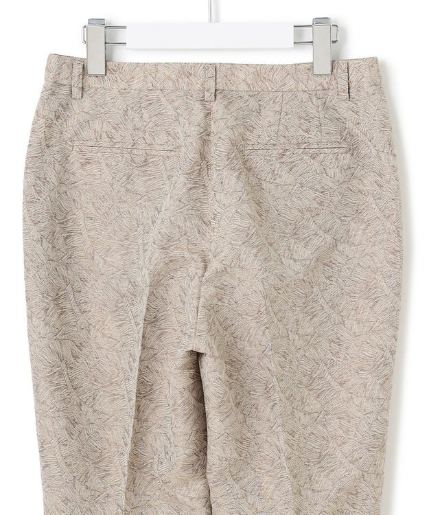 23区 【一部店舗限定/洗える】リネンライクジャカード セットアップ グレージュ系