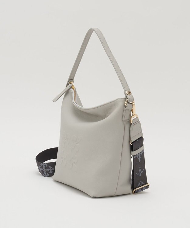 russet 《WEB限定》スタンダードミニショルダーバッグ <エンボスモノグラム>(CE-1718-WEB) L.Gray