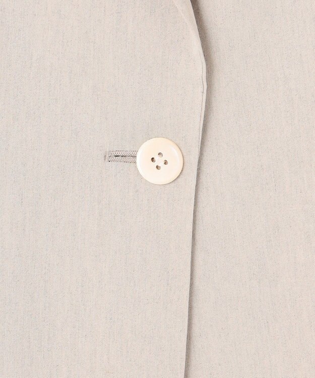 23区 【洗える】リネンレーヨンストレッチ テーラード ジャケット ベージュ系