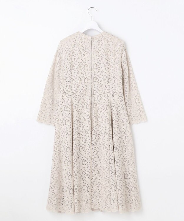 23区 【APPLAUDIR】ニュアンス フラワーレース ドレス ベージュ系