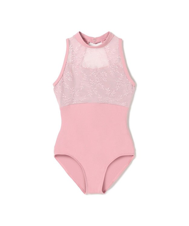 Chacott ハイネックレオタード グレイッシュローズ