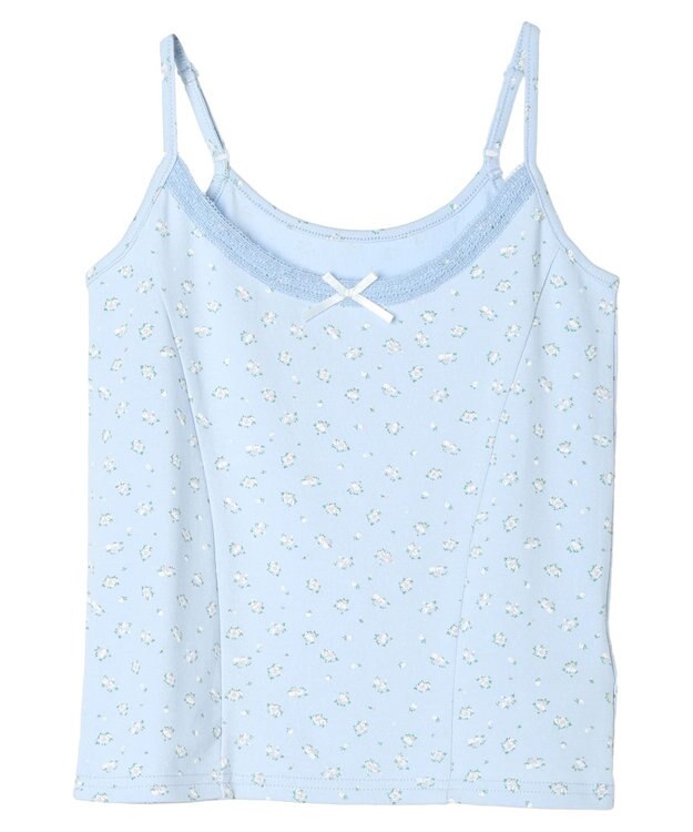 earth music&ecology ＳＥＴ２点カーディガン＋フラワーキャミ Sax