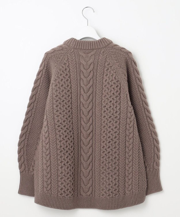 23区 【SLOW/一部店舗限定】ニットトータル アラン柄 ニット ブラウン系