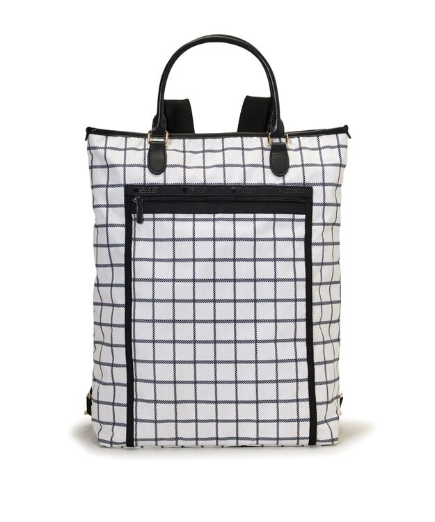 LeSportsac EVERYDAY TH CITY BKPK/アップタウンモノチェック/ブラック アップタウンモノチェック/ブラック