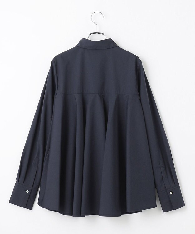 #Newans 【ANSWER for Co-Creation】バックフレアシャツ ネイビー系