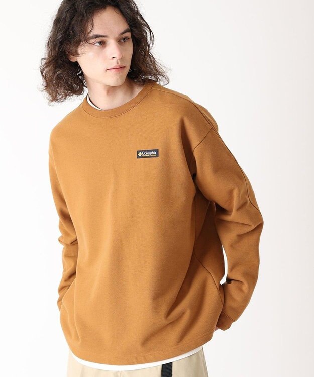 Columbia Columbia/ ポプラーリッジスウェットクルー /コロンビア Camel Brown