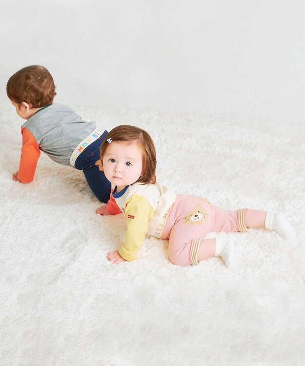 MIKI HOUSE HOT BISCUITS 【70-100cm】 8分丈スパッツ インディゴブルー