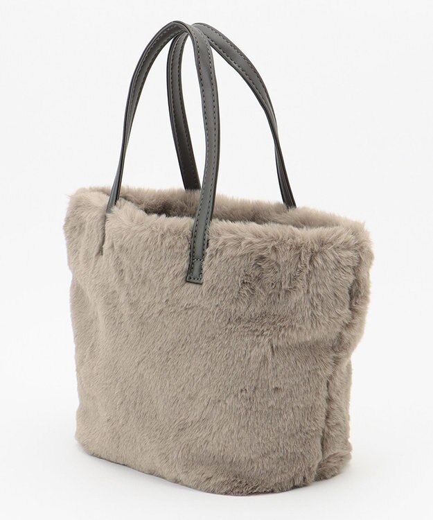 ANY ラウンドファーバッグ モカ