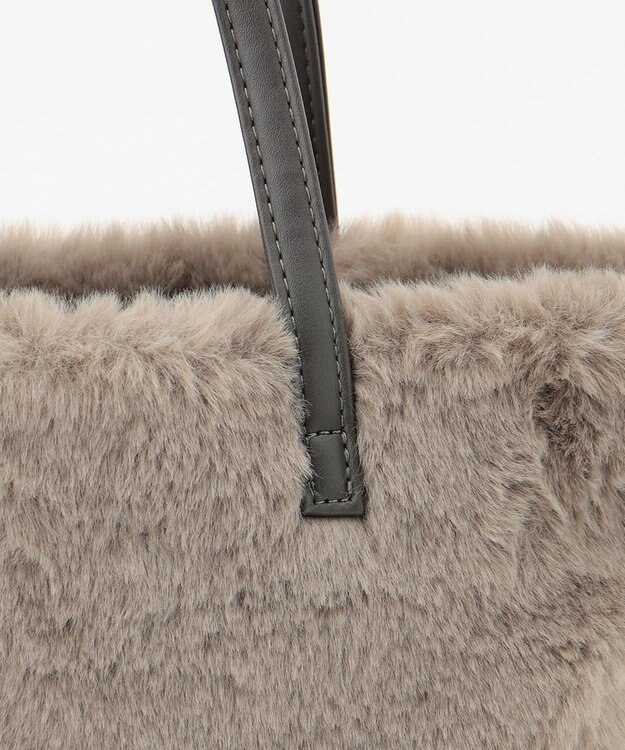 ANY ラウンドファーバッグ モカ