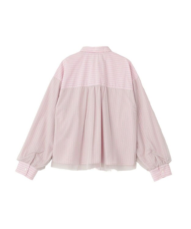 Green Parks イージーケアチュールドッキングシャツ Pink