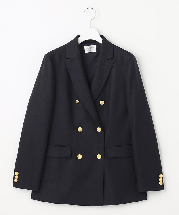 J.PRESS LADIES オックス ダブル テーラードジャケット ネイビー系