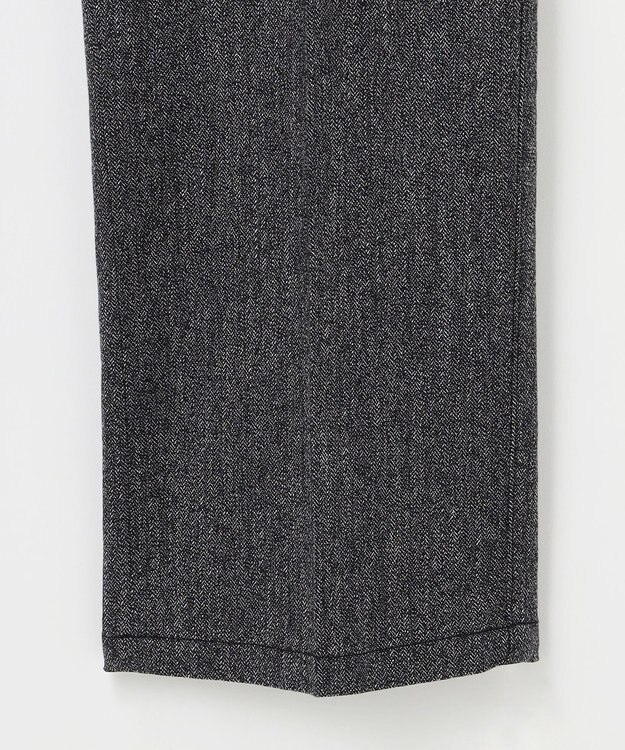 JOSEPH ABBOUD 【キングサイズ・ウエストも伸びる!オーガニックコットン使用】ムリネへリンボンストレッチ パンツ グレー系