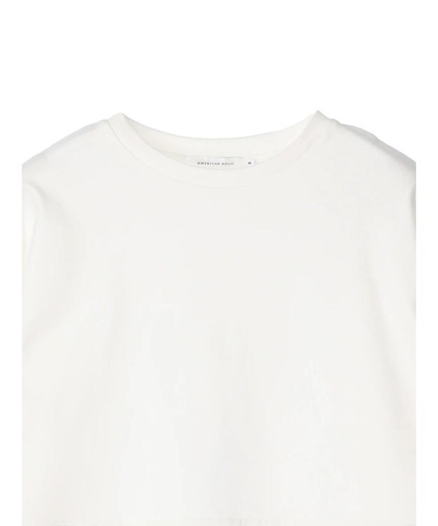 AMERICAN HOLIC シャツテールカットチュニック Off White
