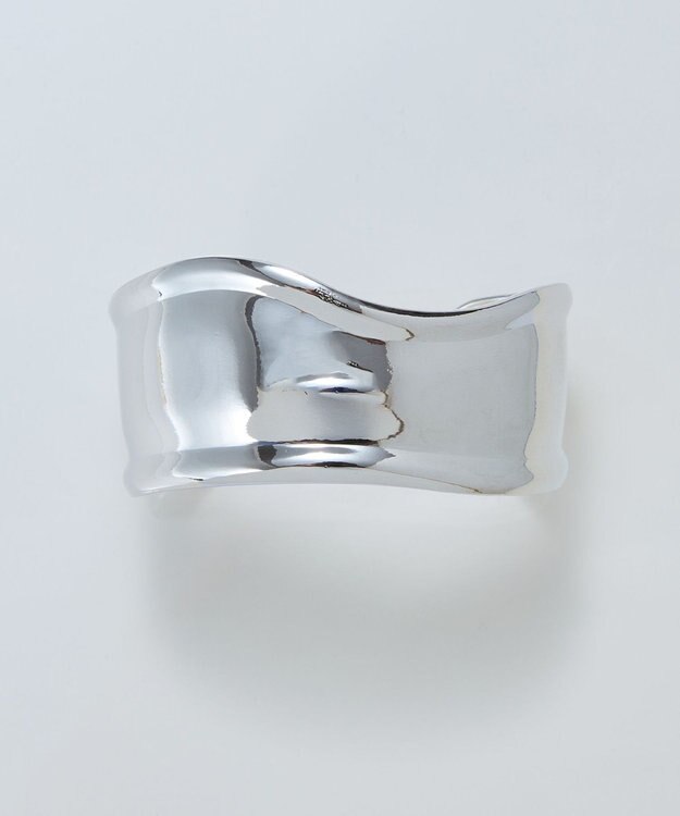 Phoebe アークカフワイドバングル　シルバー シルバー