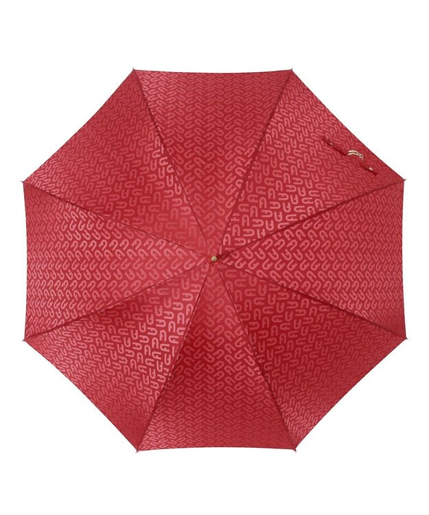 MOONBAT 【耐風】FURLA 長傘 アーチロゴ レッド