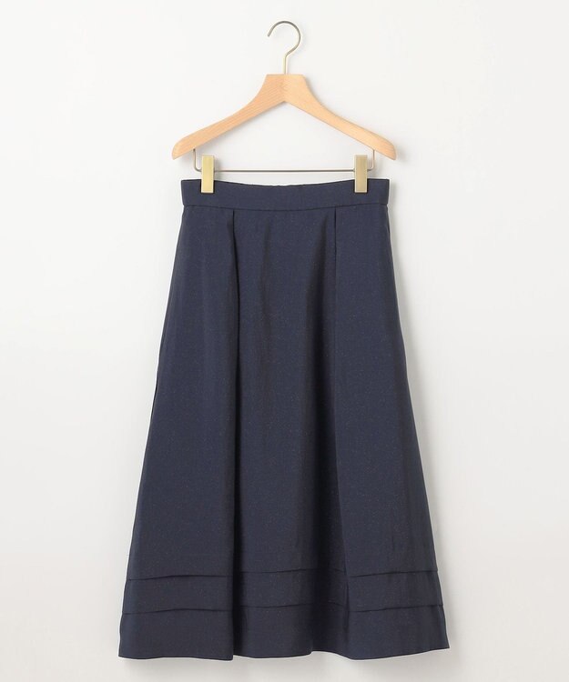 組曲 S ラメオーガンジー スカート ネイビー系