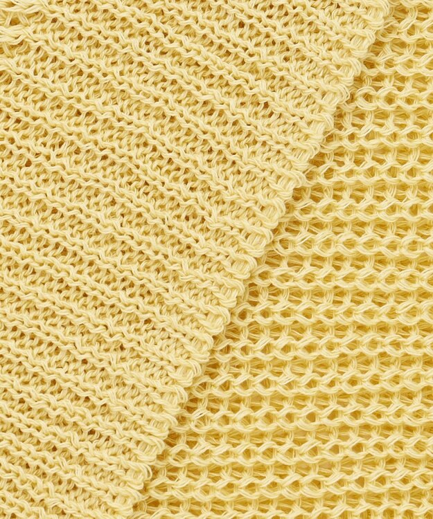 ANY L 【洗濯機可/前後着用可/アンチピリング】２ＷＡＹドライニット イエロー