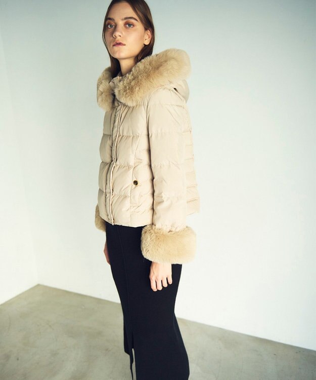 GRACE CONTINENTAL コンパクトダウンジャケット ベージュ