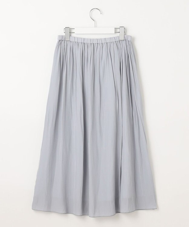 J.PRESS LADIES 【洗える】 Dyed Dechine Air Flow スカート サックスブルー系