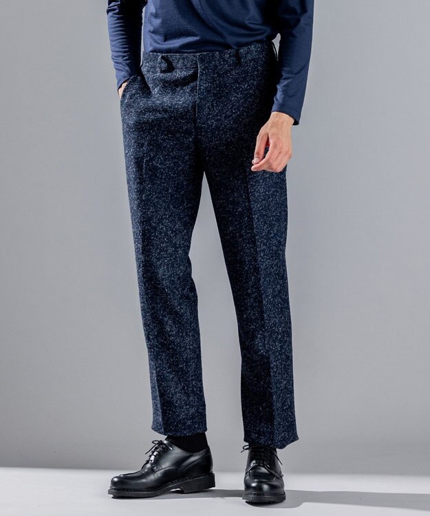 JOSEPH HOMME ROMA TWEED JERSEY / JACK ネイビー系